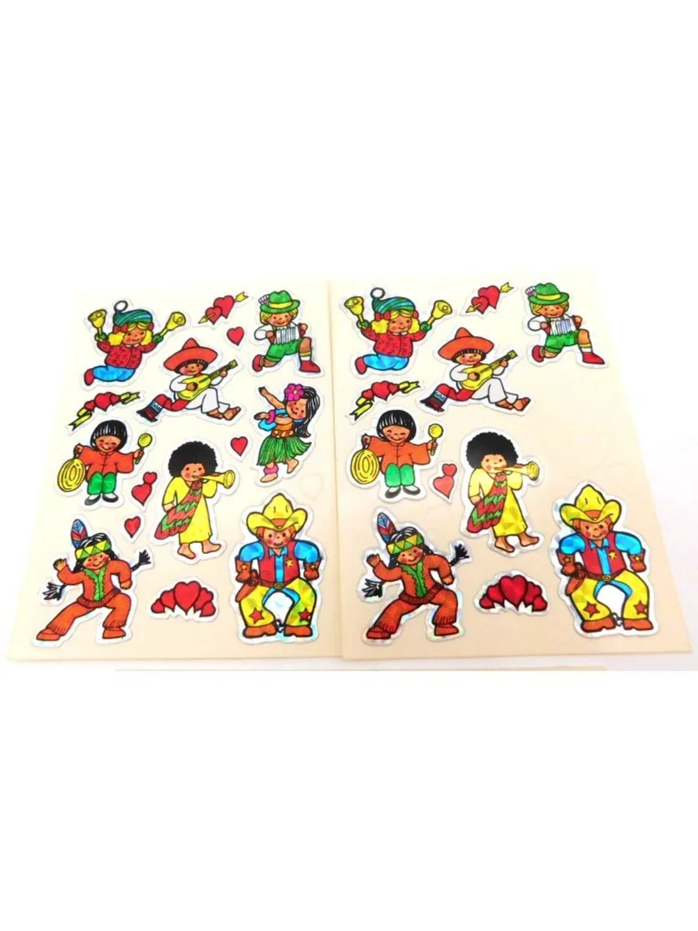 Vintage Vending Prism Holographic Nationality Native American Sticker Sheets